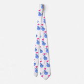 フィンガーラブサイン&ハートバレンタインズデイロマンチック ネクタイ (裏面)