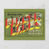 フィンガーレイクスからの挨拶ラージレター ポストカード (正面)