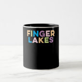 フィンガーレイクスニューヨーカラフルクバケーションギフト ツートーンマグカップ (中央)