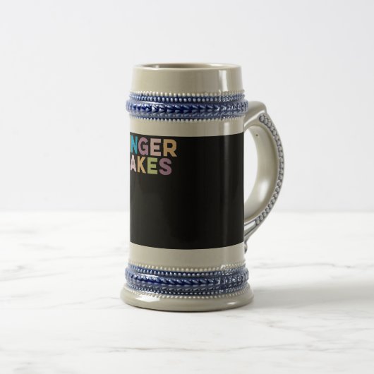 フィンガーレイクスニューヨーカラフルクバケーションギフト ビールジョッキ (正面右)