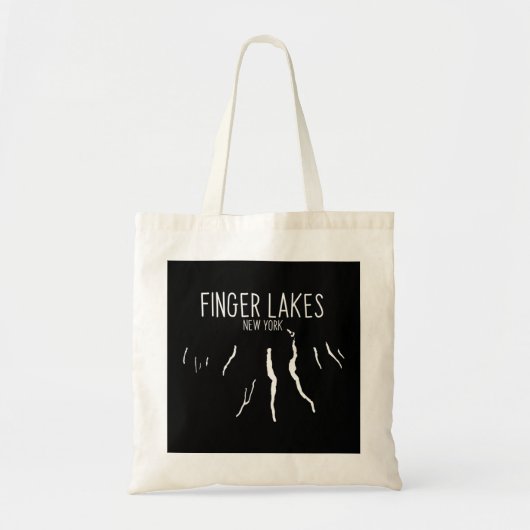 フィンガーレイクスニューヨークプルオーバーフード付きスウェットシャツ トートバッグ (正面)
