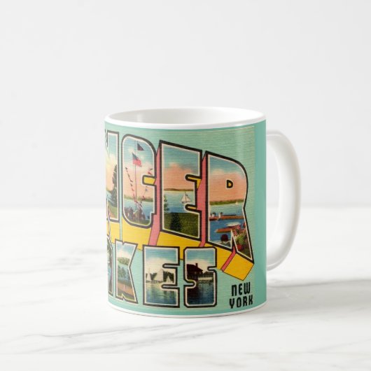 フィンガーレイクニューヨークグリーティングマグ コーヒーマグカップ (正面右)