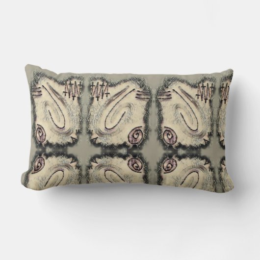 フィンガー絵を描ズ – 日本 ランバークッション (正面)