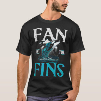 フィンクジラのファンはイルカのポットを見る Tシャツ