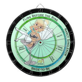 フィングの前にリングや輪バチェロレッテブロンド ダーツボード
