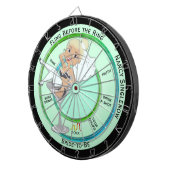 フィングの前にリングや輪バチェロレッテブロンド ダーツボード (正面右)