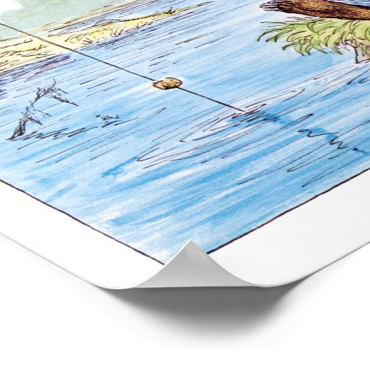 フィンシンベアイラストレーションバイウォーレストリップ ポスター (角)