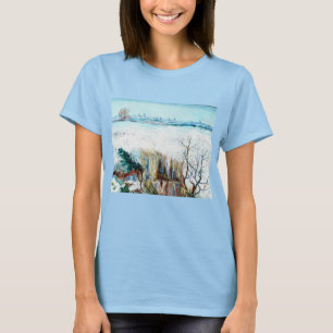 フィンセント・ファン・ゴッホによるアルルの雪景色 Tシャツ