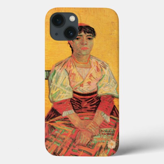 フィンセント・ファン・ゴッホによるイタリア人女性の肖像 Case-Mate iPhoneケース (裏面)