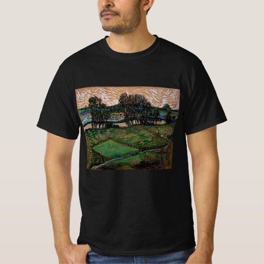 フィンセント・ファン・ゴッホによるオワーズ川の橋 Tシャツ (正面)