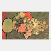 フィンセント・ファン・ゴッホによるゼニアオイの花瓶 長方形シール (正面)