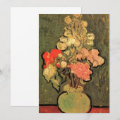 フィンセント・ファン・ゴッホによるバラのタチアオイの花瓶 (正面/裏面)