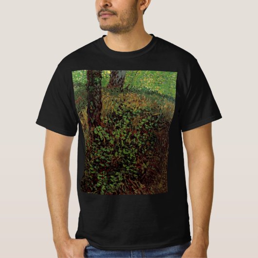 フィンセント・ファン・ゴッホによる下草 Tシャツ (正面)