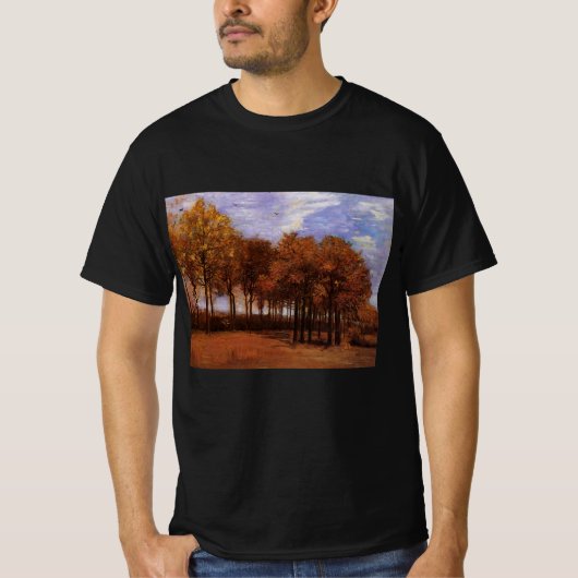 フィンセント・ファン・ゴッホによる秋の風景 Tシャツ (正面)