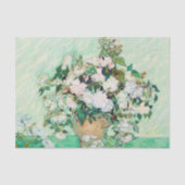 フィンセント・ファン・ゴッホによる花瓶の静物画のバラ 薄葉紙 (正面)