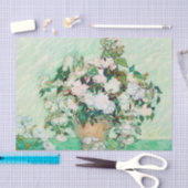 フィンセント・ファン・ゴッホによる花瓶の静物画のバラ 薄葉紙 (クラフト)