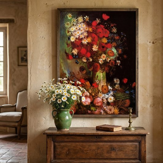 フィンセント・ファン・ゴッホによる花瓶の静物画 ポスター