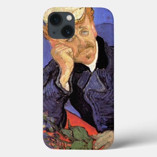 フィンセント・ファン・ゴッホによる『ガシェ博士の肖像』 Case-Mate iPhoneケース (裏面)