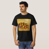 フィンセント・ファン・ゴッホによる「リンゴのかごのある静物」 Tシャツ (正面フル)