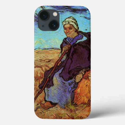 フィンセント・ファン・ゴッホによる『羊飼いの娘 (ミレー風)』 Case-Mate iPhoneケース (裏面)
