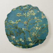 フィンセント・ファン・ゴッホのアーモンドの花のクッション ラウンドクッション (裏面)