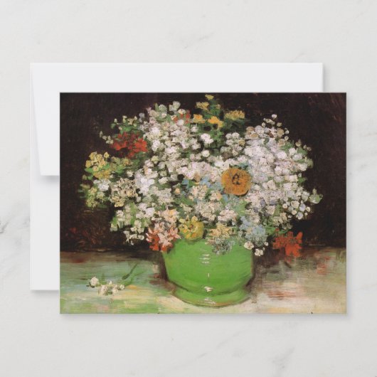フィンセント・ファン・ゴッホのジニアの花の花瓶 (正面)