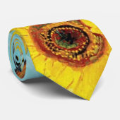 フィンセント・ファン・ゴッホのヒマワリのつぼの最初ターコイズ ネクタイ (ロール)