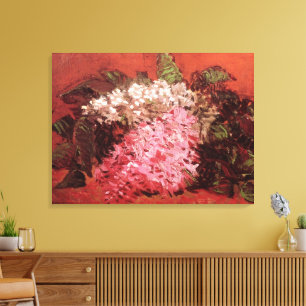 フィンセント・ファン・ゴッホのピンクのライラックStill Life Flower キャンバスプリント