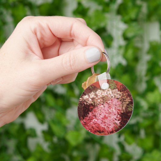 フィンセント・ファン・ゴッホのピンクのライラックStill Life Flower キーホルダー (手)