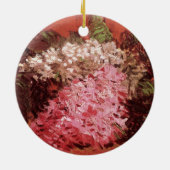 フィンセント・ファン・ゴッホのピンクのライラックStill Life Flower セラミックオーナメント (裏面)