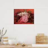 フィンセント・ファン・ゴッホのピンクのライラックStill Life Flower ポスター (キッチン)