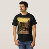 フィンセント・ファン・ゴッホの古い家の裏庭 Tシャツ (正面フル)
