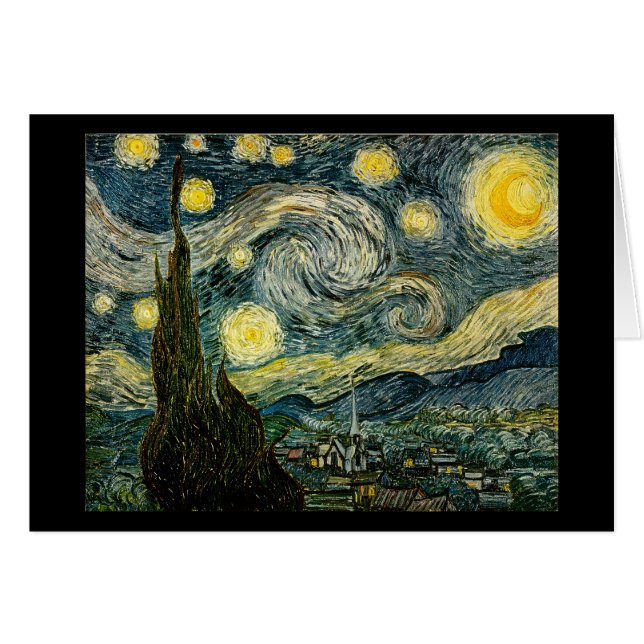 フィンセント・ファン・ゴッホの星明かりの夜(1889年) (正面横)