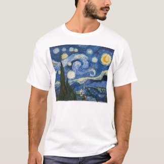 フィンセント・ファン・ゴッホの星明かりの夜 Tシャツ