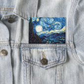 フィンセント・ファン・ゴッホの絵画「星月夜」 缶バッジ (インサイチュ)