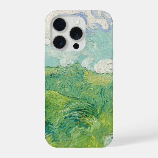 フィンセント・ファン・ゴッホの絵画 緑の麦畑 iPhoneケース (裏面)