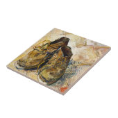 フィンセント・ファン・ゴッホの芸術の絵画靴 タイル (側面)