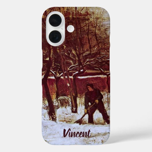 フィンセント・ファン・ゴッホの「ニューネンの牧師館の庭」 Case-Mate iPhoneケース (裏面)