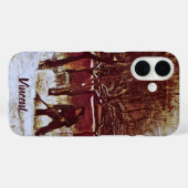 フィンセント・ファン・ゴッホの「ニューネンの牧師館の庭」 Case-Mate iPhoneケース (裏面 (横))