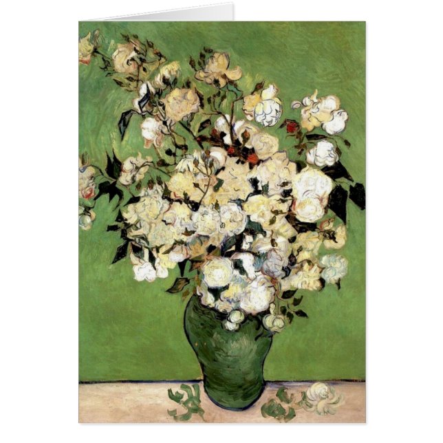 フィンセント・ファン・ゴッホの「バラの花瓶」 (正面)