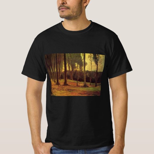 フィンセント・ファン・ゴッホの「森の縁」 Tシャツ (正面)