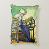 フィンセント・ファン・ゴッホの『紡ぎ手』 アクセントクッション (裏面(縦))