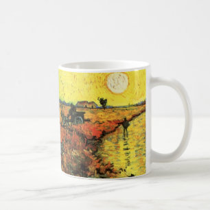 フィンセント・ファン・ゴッホの「赤いぶどう畑」 コーヒーマグカップ