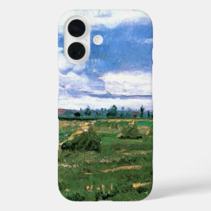 フィンセント・ファン・ゴッホの『麦畑と干し草の山』 iPhone 16ケース