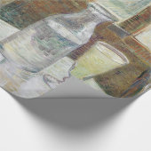 フィンセント・ファン・ゴッホ著アブサンが付いているカフェのテーブル ラッピングペーパー (角)