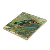 フィンセント・ファン・ゴッホ著カワセミ タイル (側面)