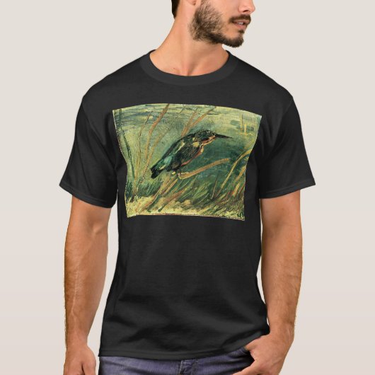 フィンセント・ファン・ゴッホ著カワセミ Tシャツ (正面)