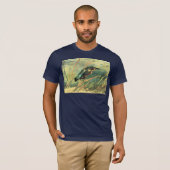 フィンセント・ファン・ゴッホ著カワセミ Tシャツ (正面フル)