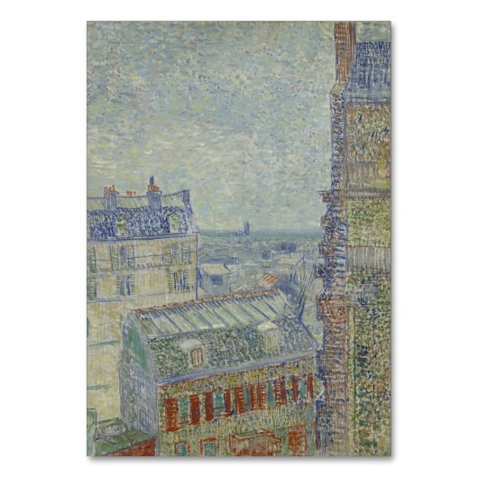 フィンセント・ファン・ゴッホ著セオのアパートからの眺め テーブルナンバー (正面)