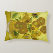 フィンセント・ファン・ゴッホ著ヒマワリ アクセントクッション (裏面)